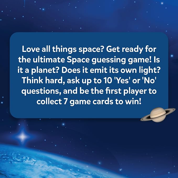 Skillmatics Guess in 10 – NASA Space, Educational Card Game, Gift for Kids | Family Trivia Game, STEM Board Game, Science & Planets, Screen-Free Fun, Girls & Boys Ages 8, 9, 10 and Up