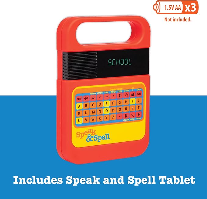 Speak & Spell Educational Learning Toy, Spelling Games, 80s Retro Handheld | Educational Learning Toy, Spelling Games, 80s Retro Handheld, Autism Toys