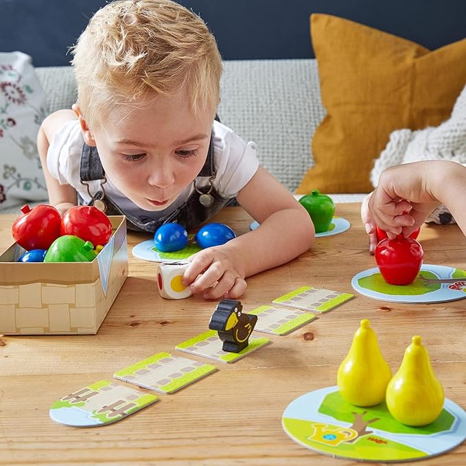 HABA My Very First Games - First Orchard Toddler Game - My First Orchard Game, Cooperative Toddler Board Games for 2 Year Olds - Made in Germany | This cooperative learning game is perfect for preschool, family game night, toddler activities, and educa...