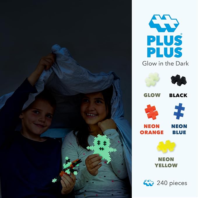 PLUS PLUS 240 Piece Pearl Mix - Mini Waffle Blocks, Classroom Must Haves | STEM Toys, Sensory Bin Fillers, Occupational Therapy Tools, Gifts for Boys & Girls, Christmas Stocking Stuffers for Kids