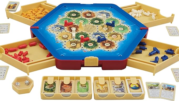 CATAN Traveler COMPACT EDITION Board Game - Settle, Trade, and Build on the Go! Strategy Game, Family Game for Kids and Adults, Ages 10+, 2-4 Players, 60 Minute Playtime, Made by CATAN Studio | Settle, Trade, and Build on the Go, Strategy Game, Family ...