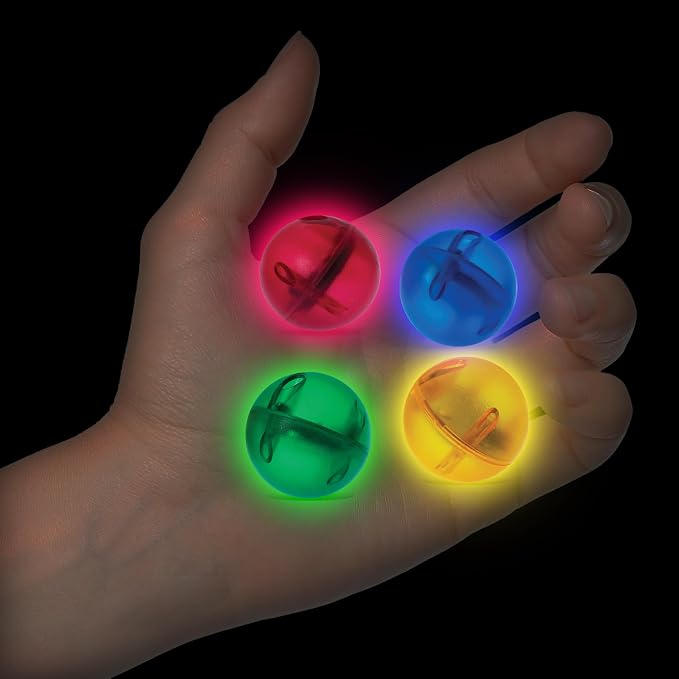 PicassoTiles Motion Activated Marbles 8pc LED Light-Up Glow in The Dark Translucent Balls for Marble Run Race Racetrack Maze Magnetic Construction Magnet Tiles Building Block STEM Education Kids Toys