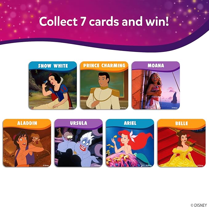 Skillmatics Guess in 10 Card Game Disney Princess – Gift for Preschool Kids | Family Trivia Game, Educational Travel Toy, Board Game, Cinderella, Ariel, Screen-Free Fun, Girls & Boys Ages 3, 4, 5, 6