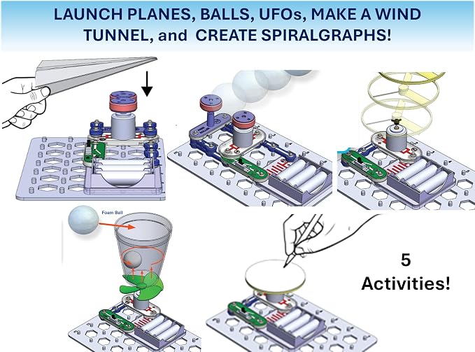Snap Circuits Flight Deck Science/STEM Toy kit | Ages 8+ | Construction Gift for Boys and Girls