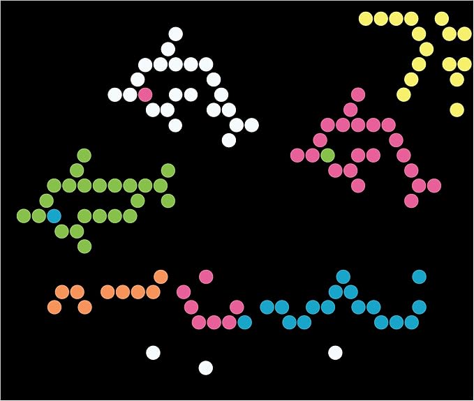 Lite Brite Peg and Template Refill Pack, Light Up Drawing Board Accessories, LED Drawing Board Pegs with Colors, Toys for Creative Play, Light Toys for Kids Aged 4 +