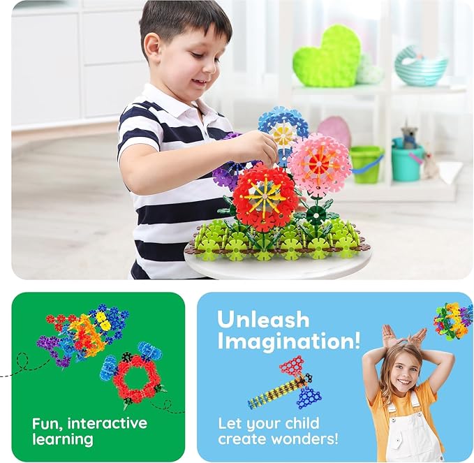 PicassoTiles Building Chips 600 Pieces Interlocking Construction Chips Creative Disc Block Toy Set STEM Learning Toys for Early Education and Child Brain Development Kids Boys Girls Age 3 and Up PTF60