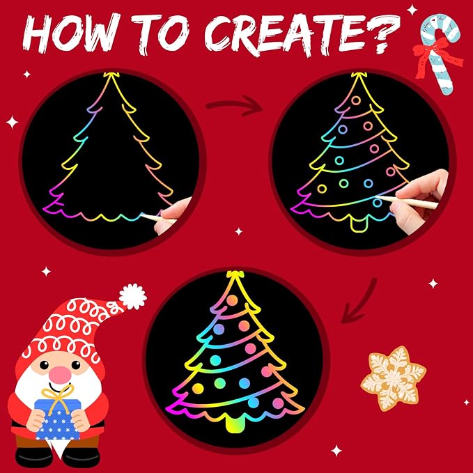 ZMLM Scratch Paper Art-Crafts Gift: 2 Pack Rainbow Notebooks Supplies Toys | Art Crafts for 3 4 5 6 7 8 9 10 11 12 Years Old Girls and Boys Kids Birthday Christmas Party Travel Games Activities Xmas
