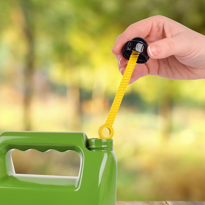 John Deere Bubble Can 24 oz Bubble Refill - Pouring Spout - Ages 3+ Years | Plastic Construction, Green And Yellow, Includes Wand, Non Toxic Formula, Phthalate Free, For Bubble Mower Toys