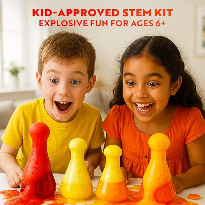 Playz Mega Kaboom! Explosive Science Kit for Kids Age 8-12 Kids Chemistry | Set Learning & Education Toys, Best Gifts for Boys, STEM Project Educational Science kits w 150+ Science Experiments for Kids