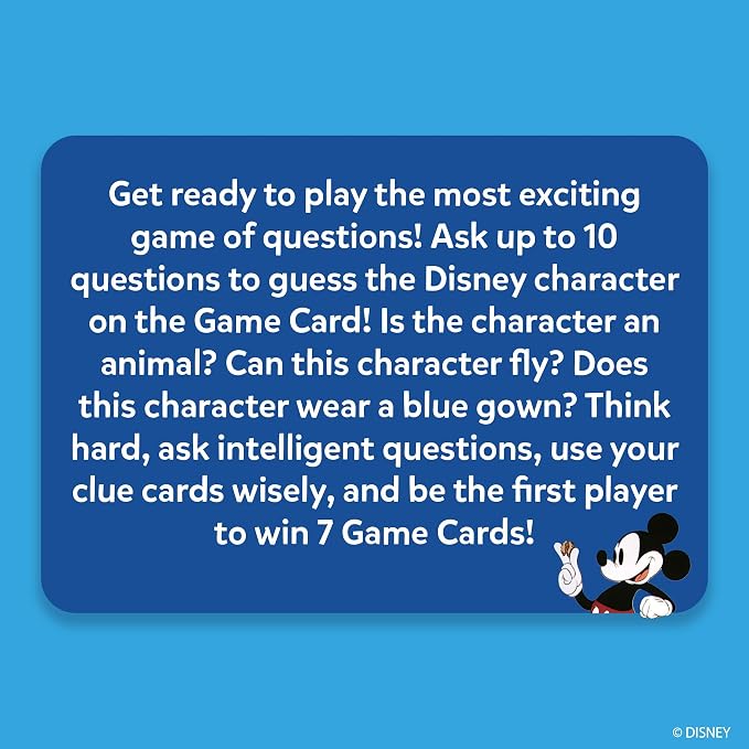Skillmatics Guess in 10 Card Game – Disney, Gift for Kids, Travel Toys | Family Trivia Game, Educational Board Game, Cinderella, Mickey Mouse, Screen-Free Fun, Girls & Boys Ages 6, 7, 8, 9 and Up