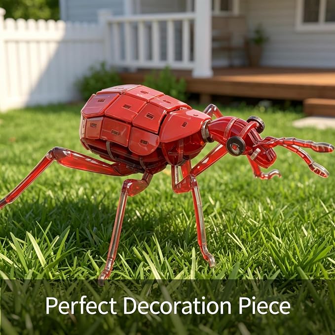 3D Acrylic Insect Puzzle DIY Bug Model Kit Animal STEM Gift | Building Kits Crafts Figurine Sculpture Nature Decoration Educational Display Toys for Kids and Adults (Giraffe Weevil)