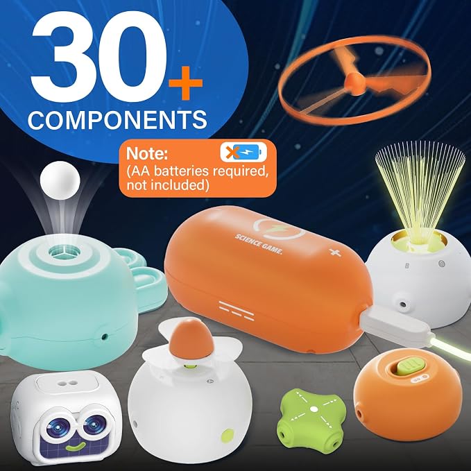 Science Kits for Kids, 448+ Projects Circuit Exploration Kits Educational Electronics Toys for Boys & Girls Hands-On Engineering Toy, Birthday, Halloween, Christmas Gift for Ages 5 6 7 8 9 10 11 12