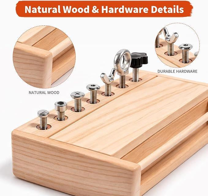 INIFEIDALA Montessori Toys for 3 4 5 6 Year Old Birthday Gift | Screwdriver Board Set,Lock and Key Toy,Fine Motor Skills,STEM Toys,Educational Learning Sensory Activities