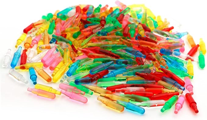 RioRand Refill Pegs and Templates Pack for Magic Light Up Board | Replacement Accessories with Colors,Creative Play Light Toys for Kids 4 Years and Up