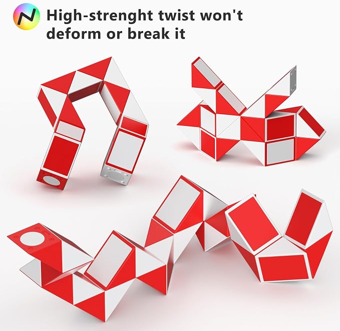 Vdealen Fidget Brain Teaser Toy for Kids, 3D PuzzlesToys Bundle of 3x3 Speed Cube, Maze Box, Rainbow Puzzle Ball, Wisdom Ball, Fidget Snake Cube, Infinity Cube IQ Games for Toddlers Kids Adults