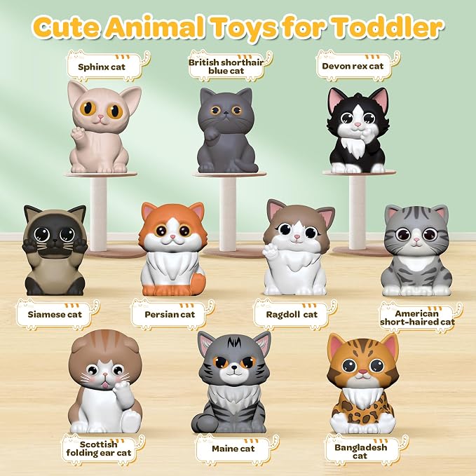 Letapapa Toddler Toys for 1-3 Year Old, Montessori Toys Themed Dog for Baby | Educational Counting, Matching & Sorting Toys Activities, Fine Motor Skills Christmas Birthday Gifts for Baby Boy Girl 12-18M