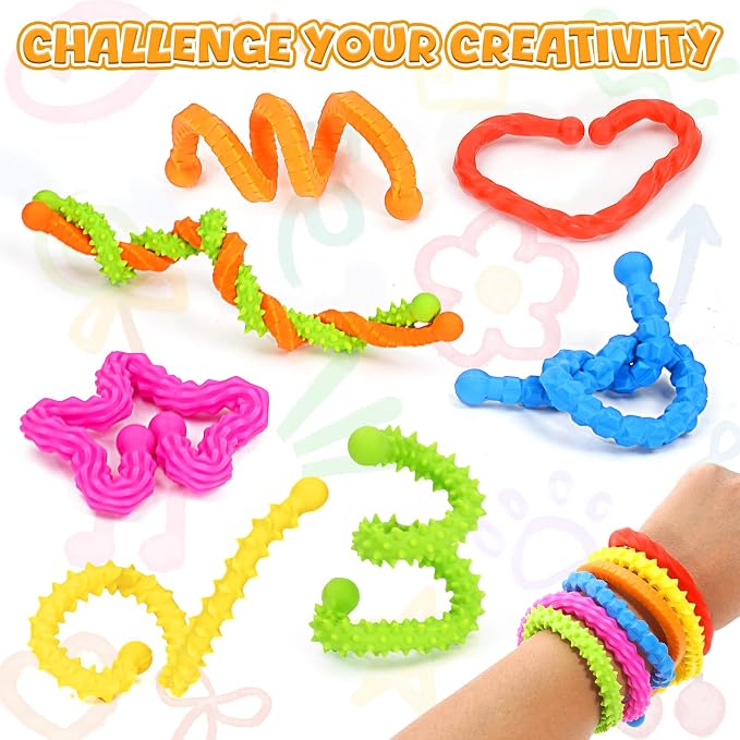 Sensory Fidget Toys for Kids - 6PCS Quiet Fidget Toys for Classroom Calm Down Corner, Christmas & Birthday Gifts for Boys Girls Teen, Gifts for People with Autism ADHD Anxiety Easter Basket Stuffers