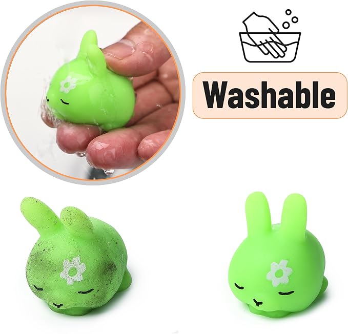 Mr. Pen- Easter Squishy Toys for Kids, 12 Pack | Washable Twistable Stretchy Squishies, Soft Stress Relief Sensory Toys for Squeezing, Easter Basket Stuffers