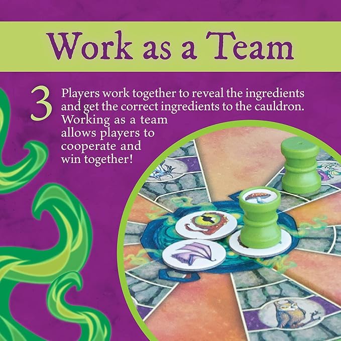 Peaceable Kingdom Cauldron Quest Cooperative Potions and Spells Game for Kids