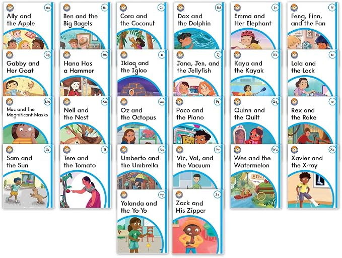 A-Z for Mat Man and Me: Individual Reader Set | Includes 26 individual Alphabet Read Aloud Books, School & Home