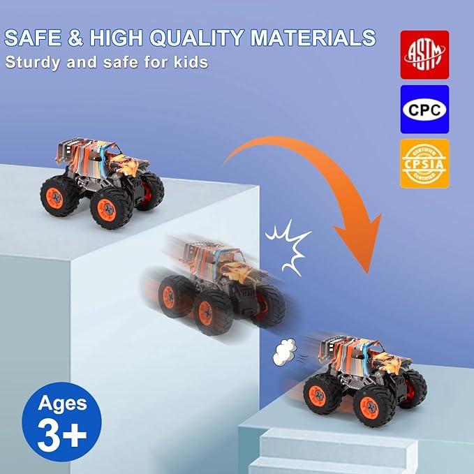 Take Apart Monster Truck STEM Toys for 3-8 Year Old Boys Girls,Educational Building Toys with Electric Drill & Storage Box Gift Birthday Christmas for Boys Girls Kids Toddlers