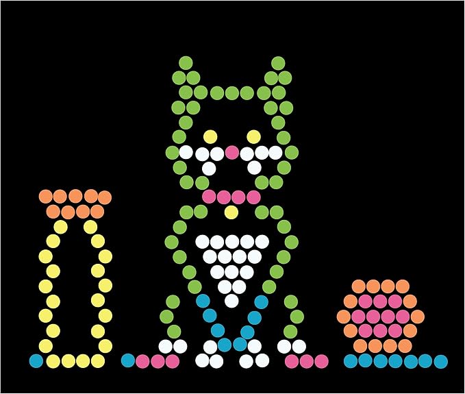 Lite Brite Peg and Template Refill Pack, Light Up Drawing Board Accessories, LED Drawing Board Pegs with Colors, Toys for Creative Play, Light Toys for Kids Aged 4 +