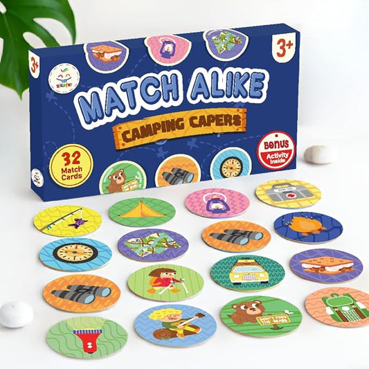 Matching Game - Memory Games for Kids Ages 4-8 - Memory Matching Games for Toddlers 3-5 - Kids Camping Toys - Preschool Board Game - Preschool Learning Activities - Easter Toys for Toddlers Gifts