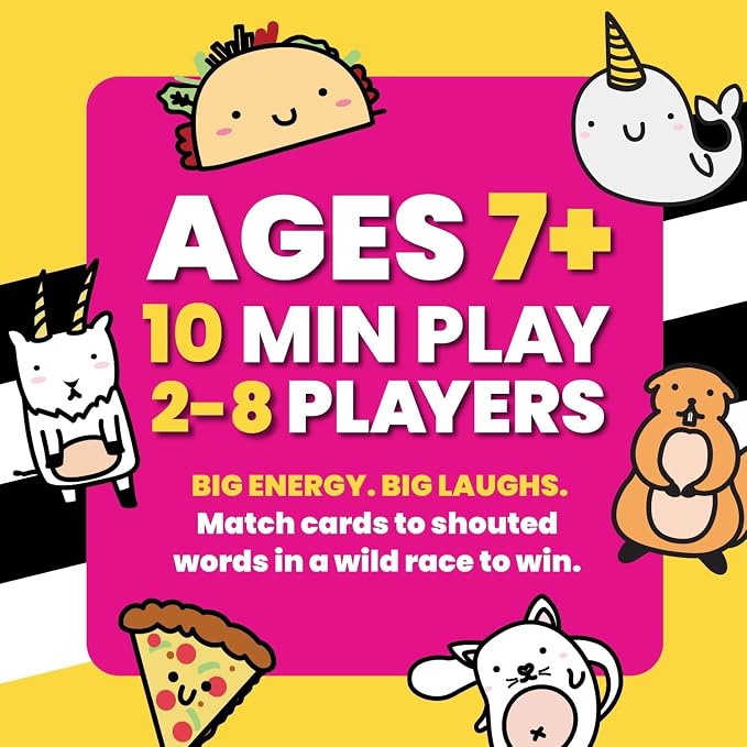 Taco Cat Goat Cheese Pizza Ridiculously Large Edition Wildly Entertaining Oversized Card Game for Family Game Night | Easy to Play 10 Min Rounds | for Kids, Teens, Adults, and Families | 2-8 Players | Ridiculously Large Edition feauturing oversized 8.5...