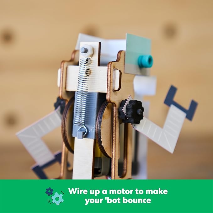 KiwiCo Jumping Robot STEM Kit - Robotics Building Set, Engineering, Ages 9+ | Robotics science project gift kit for hands-on learning and creative building exploration