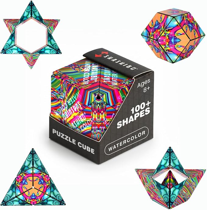 Shashibo DODECA Magnetic Puzzle Cube, Stress Relief Fidget Toy | 100+ Possible Shapes, Sensory Fidget Toy For Adults & Kids, Fun Shape Shifting Puzzle Box For All Ages