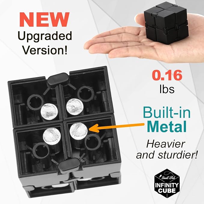 Infinity Cube Fidget Toys for Kids, Adults Anxiety Relief Items Fidget Cube (Pack of 2)