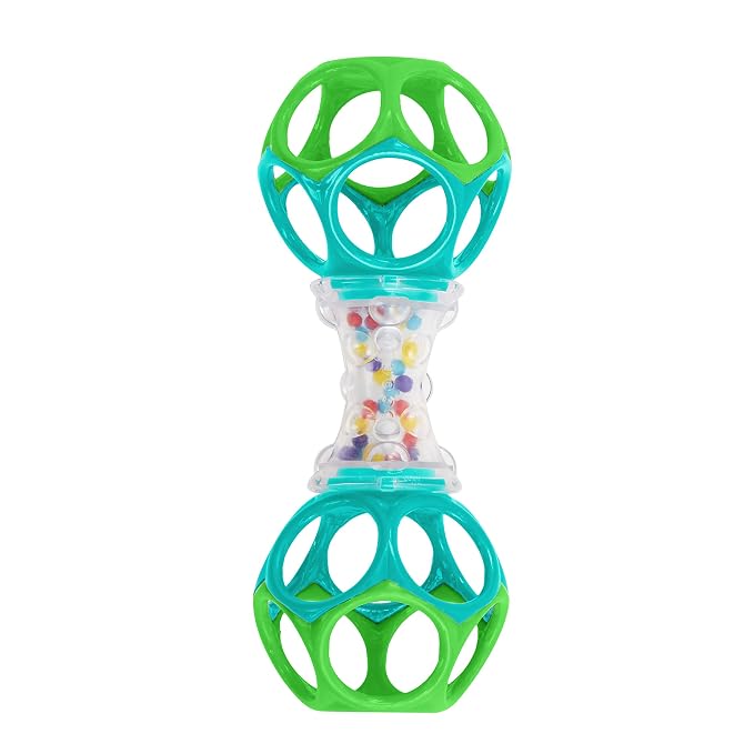 Bright Starts Little Shakers 6pc Gift Set, Easy-Grasp Oball Technology, Baby Rattles, Balls and Teethers, On-The-Go Toys, Lightweight, Unisex, Newborn+