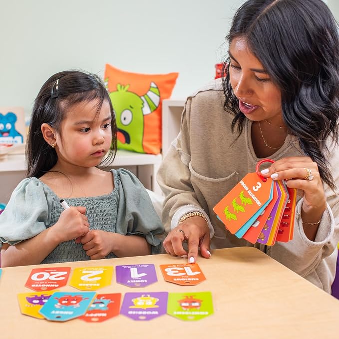 123 Number & Emotion Flash Cards – Kids Math SEL Learning