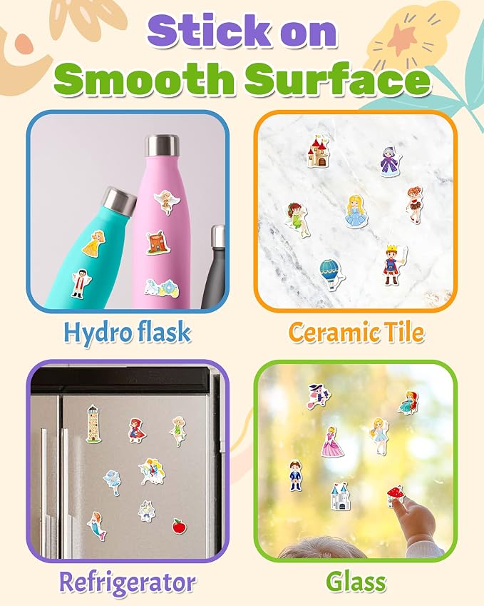 Benresive Reusable Sticker Book for Toddlers, Travel Stickers for Kids | Toddler Toys, Boys Girls Birthday Gifts, Airplane & Road Trip Essentials Kids, No Mess Waterproof Toddler Crafts Activities