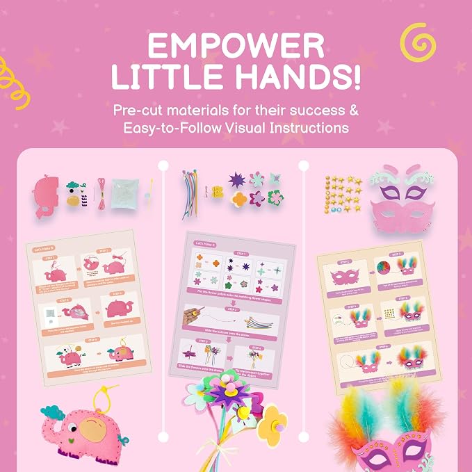QuTZ 10-in-1 Interactive Craft Box, Crafts that Become Toys for Kids 4-8 | Everything pre-cut & ready. One project per box. 20+ materials (LED strips, snap bracelets, floating craft).