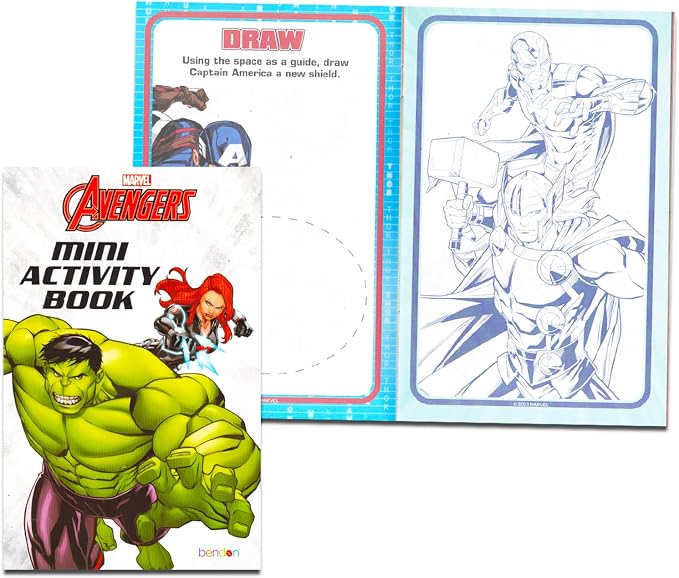 Avengers Magnetic Creations Toy - Bundle with 40 Avengers Magnetic Play Pieces Plus Stickers and More for Kids, Toddlers