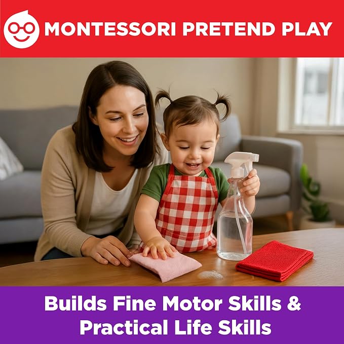 Doctor Jupiter My First Box of Montessori Learning Set for Kids Ages 1-3 | Montessori Role Play Set & Fun Activities, Birthday Gift Ideas for Boys & Girls 1,2,3, Year Olds, Educational Toy