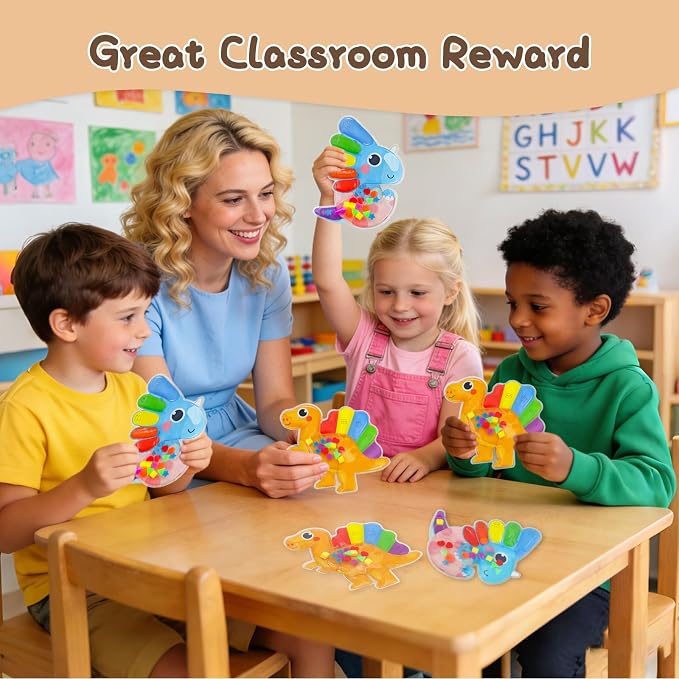 Color Sorting Toys Sensory Toys for Toddlers - 2 Pack Fidget Toys for Preschool Learning Activities, Cute Animal-Shaped Educational Montessori Toy for Kids, Squeeze Toys for with Color Stacking