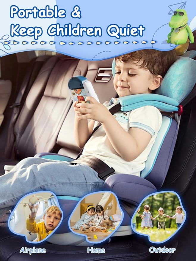16-Piece Rotating Puzzles for Kids 4-6, Toddlers Puzzles 3+, Road Trip, Airplane Activities Game, Travel Toys - Brain Teaser, Fine Motor Skills, Birthday Gifts Boys & Girls