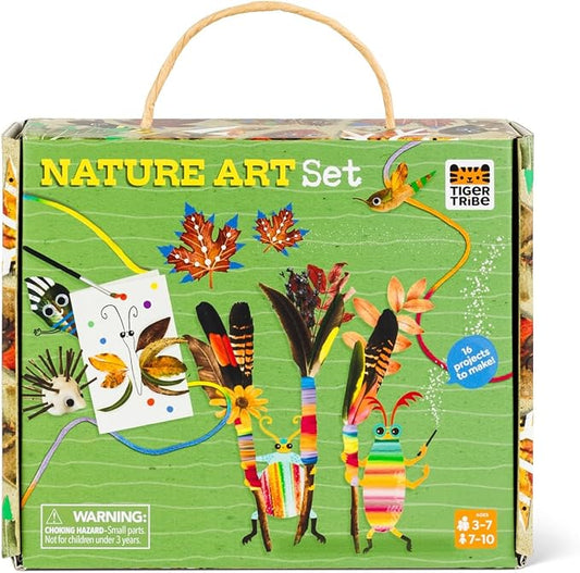 Tiger Tribe Nature Art Set for Kids: Creative Activity Set Turning Natural Treasures into Art; Supplies Included for Art Projects; Ages 3 and Up