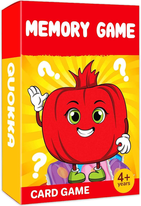QUOKKA Memory Games for Kids Ages 4-8 – Fun Family Game with Cute Characters, Perfect for Travel, Playdates, Family Time – Educational & Engaging Playing Cards for Kids, Easy to Learn, Fast to Play