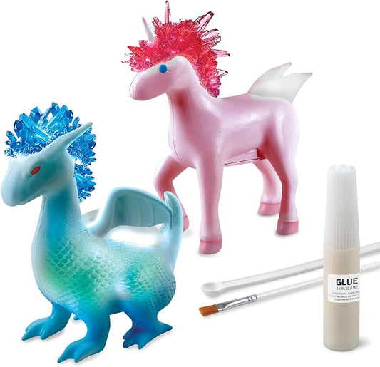 Discovery™ Dragon & Unicorn Crystal Grow Kit, DIY STEM Activity Set, Educational Arts & Crafts for Kids, Children's Chemistry & Science Learning Toy, Fun & Safe Science Project Gift Ages 8+