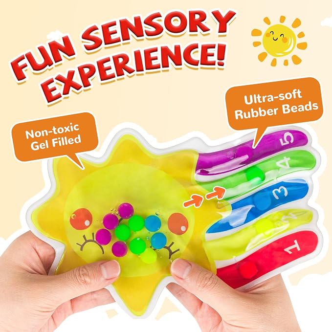 2PCS Color Sorting Sensory Toys, Fine Motor Skill Games Learning Toys for Toddlers, Color Matching Fidget for Calm Down, Preschool Learning & Educational Montessori with Autism