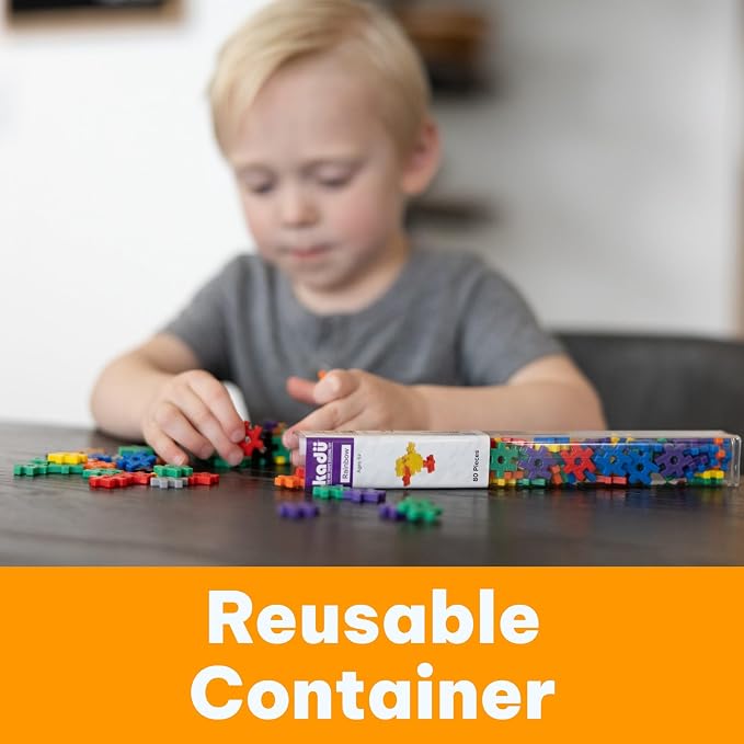 KADÜ Snake 250 Piece Set - STEM/STEAM Building + Construction Toy, for Open + Imaginative Play Ages 5+ | Creative Mini Sensory Construction Puzzle tiles - Open Ended Play Gift Boys + Girls - Classroom Homeschool Manipulatives