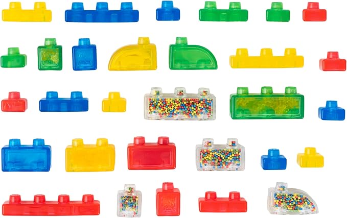 Jelly Blox Stash 'N Stack 2-in-1 Storage Case | Toddler & Preschool | Building Blocks Kids Can Squeeze, Stretch, Squish | MESH ACCREDITED | Safety Tested & Ouch-Free | Sensory Play for Ages 2+