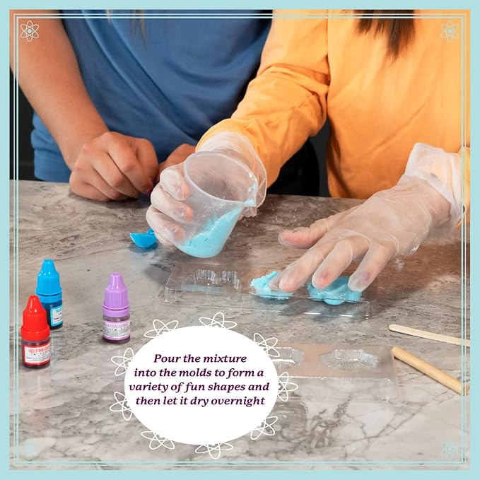 MindWare Science Academy Bath Bomb lab Kit | Hands-on experiments kids set up and run themselves. Ages 4+.