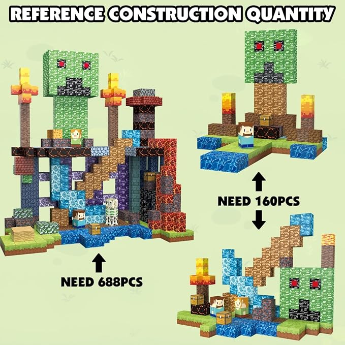 Magnetic Blocks for Kids 3+, Magnetic Building Blocks Cubes Tiles 160PCS | 1 inch magnet cubes STEM construction toys, educational creativity & screen-free, birthday gift for boys girls age 4 5 6 8