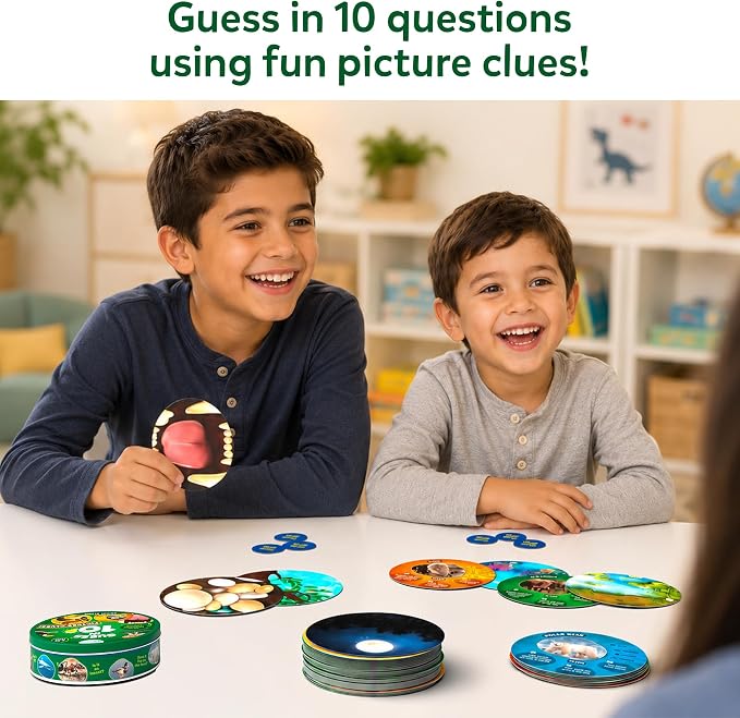 Skillmatics Guess in 10 Animal Picture Clues | Perfect for Boys, Girls, Kids, and Families Who Love, Card & Board Games, Educational Games, Gifts for Ages 6, 7, 8, 9 & Up