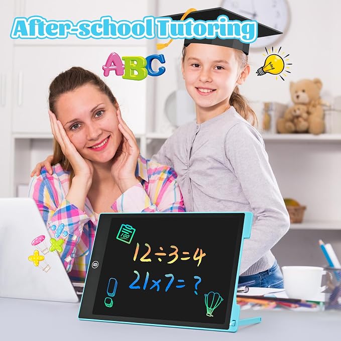Kids Travel Essential 12 Inch LCD Writing Tablet for Kids, 2 Pack | Toys for Ages 3-8, Preschool Classroom Must Haves, Electronic Drawing Board, Birthday Gifts for Boys & Girls