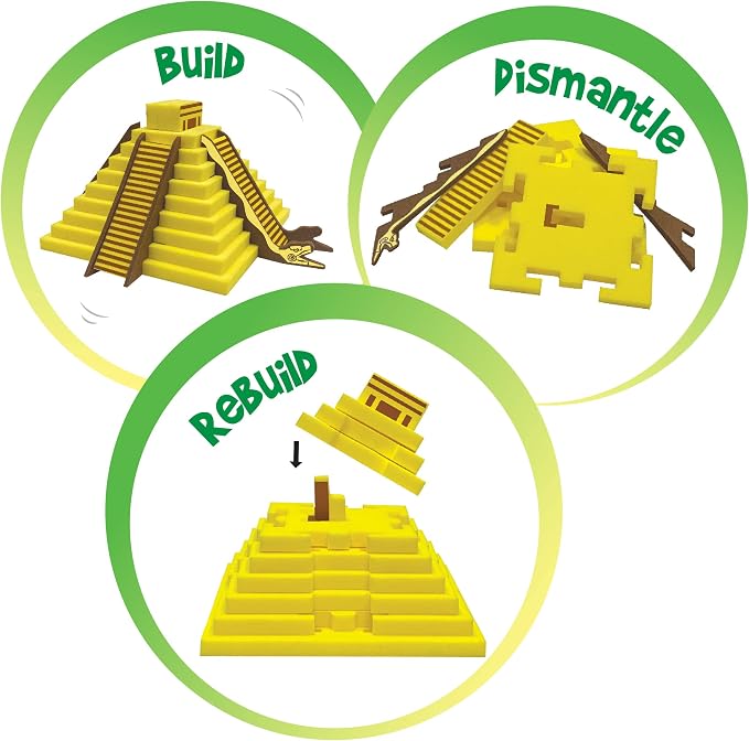 Imagimake Mapology - Monuments of the World, Build 10 Famous Landmarks | Educational 3D Puzzle, Learn Geography & 50+ Facts, Back to School Gift for Boys & Girls Ages 5,6,7,8,9,10,11,12 Years Old